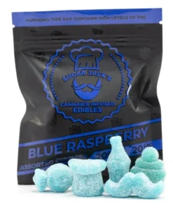 Buy 200mg THC Assorted Blue Raspberry Gummies (Sugar Jack’s)