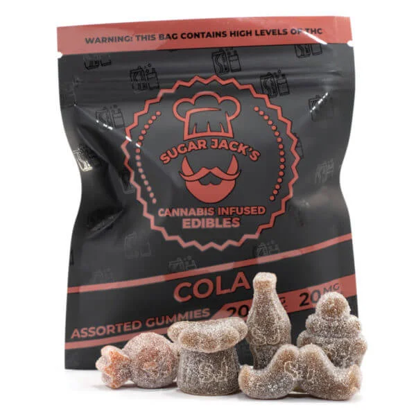 Buy 200mg THC Assorted Cola Gummies (Sugar Jack’s)