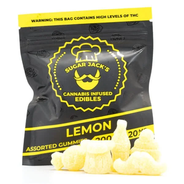 Buy 200mg THC Assorted Lemon Gummies (Sugar Jack’s)